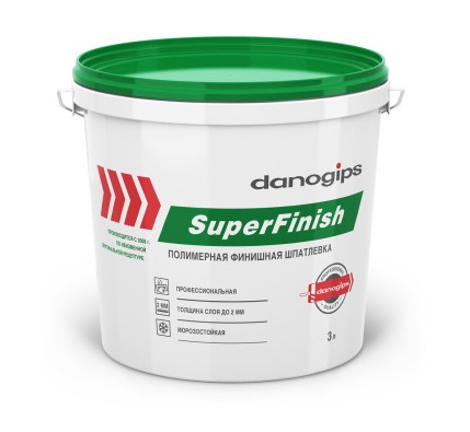 Шпатлевка Danogips SuperFinish финишная 3,0л/5,0кг
