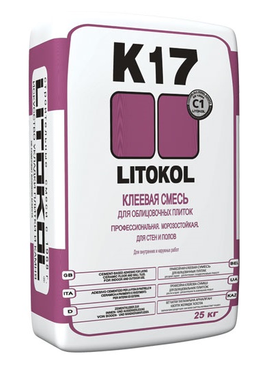 Клей плиточный LITOKOL K17, 25кг
