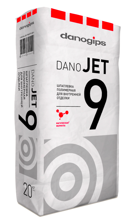 Шпаклевка финишная полимерная DANO JET 9, 20кг