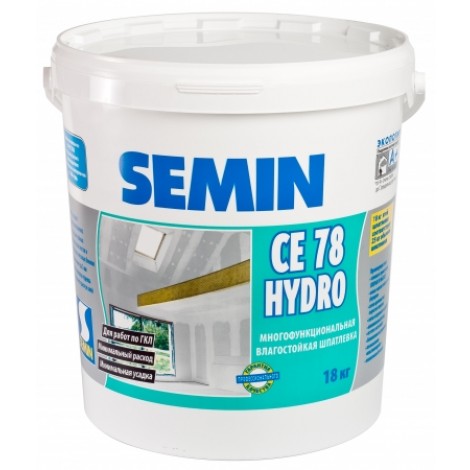Шпатлевка SEMIN CE78 Hydro влагостойкая, 18кг
