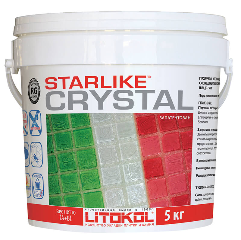 Затирка эпоксидная LITOKOL STARLIKE C.350 CRYSTAL, 2.5кг