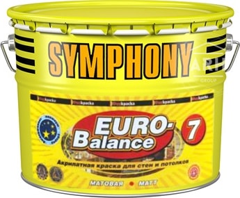 Краска SYMPHONY Euro Balance 7 мат. (А) 2.7л.