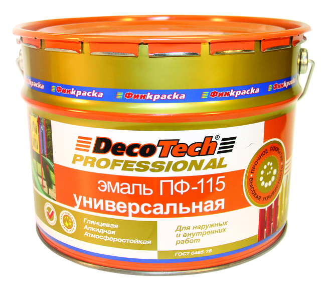 Краска DECO TECH ПФ-115 белая 2.5л